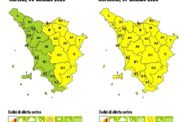 Allerta gialla per ghiaccio su tutta la Toscana