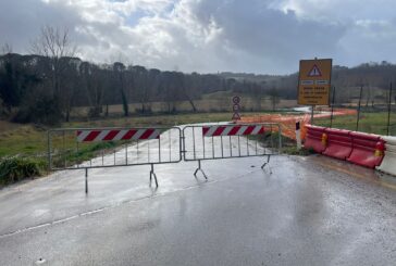 Chiusa per la piena la variante sul torrente Stile