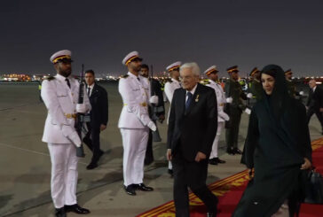Mattarella atterrato a Dubai, prosegue la visita di Stato negli Emirati