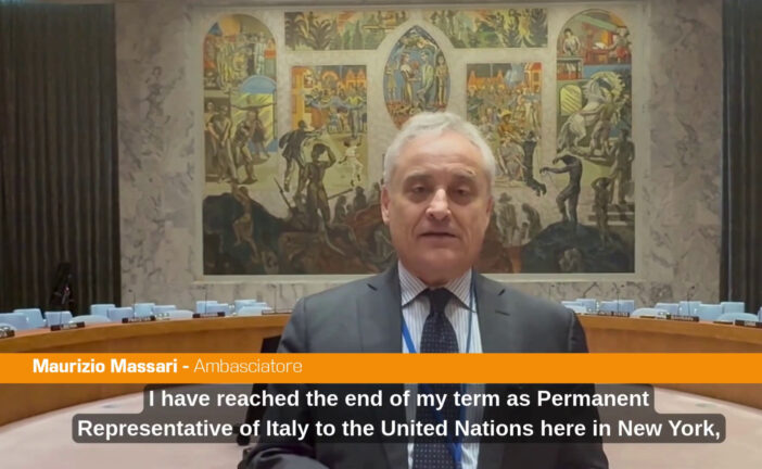 Onu, fine mandato per Massari "Un periodo ricco di soddisfazioni e risultati"