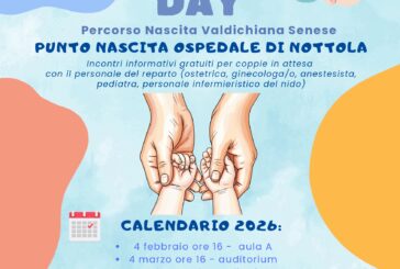 Punto nascita di Nottola: il 4 febbraio il primo open day del 2026