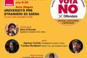 Referendum Giustizia, iniziativa per il No a Siena con Bindi, Montanari, Sorrentino