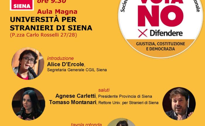 Referendum: iniziativa per il No con Bindi, Montanari, Sorrentino