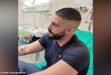 Meloni in visita ad agenti feriti all’ospedale Molinette di Torino, le immagini
