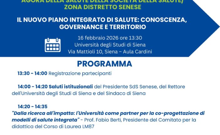 A Siena un incontro sul nuovo Piano Integrato di Salute della SdS Senese