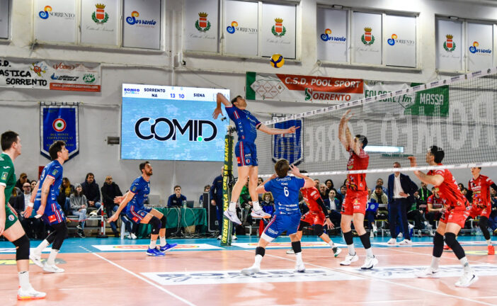 Volley: Lupi Siena torna alla vittoria battendo Sorrento 3-1