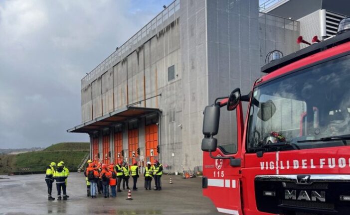 Esercitazione al termovalorizzatore di Foci a Poggibonsi