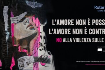 A Siena maxi manifesti contro la violenza sulle donne