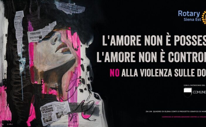 A Siena maxi manifesti contro la violenza sulle donne