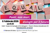 “Oltre le differenze – Ponti, non muri, dialoghi per il futuro”, il 6 febbraio ad Abbadia Isola