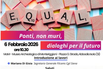 “Oltre le differenze – Ponti, non muri, dialoghi per il futuro”, il 6 febbraio ad Abbadia Isola