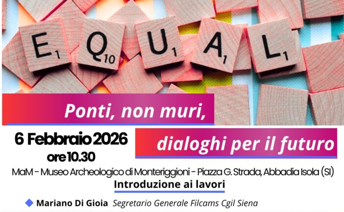 “Oltre le differenze – Ponti, non muri, dialoghi per il futuro”, il 6 febbraio ad Abbadia Isola