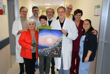Un grazie che si esprime nella donazione di un’opera d’arte