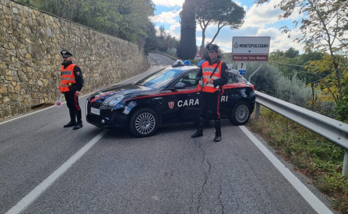 Sinalunga: uomo arrestato per resistenza e lesioni ad un Carabiniere