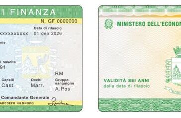 Nuova tessera di riconoscimento per la Guardia di Finanza