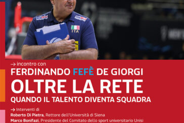 “Oltre la rete. Quando il talento diventa squadra”:  De Giorgi all’Università di Siena