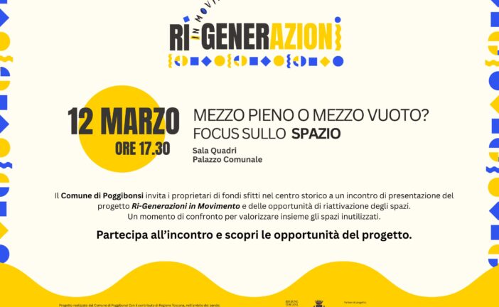 Centro storico: due incontri per animare gli spazi vuoti con idee giovani e nuove