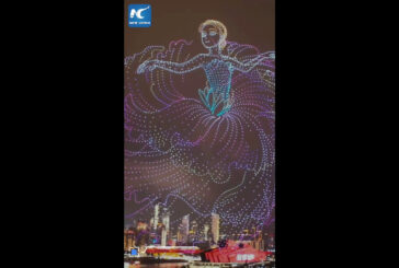 Cina, uno show di droni per celebrare la Giornata internazionale della donna