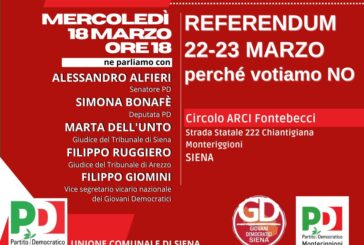 Referendum 22-23 Marzo: Perché votiamo NO? Incontro promosso dal PD