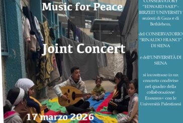 Unisi, Conservatorio Franci e National Conservatory “Edward Said” insieme per la pace
