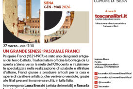 È dedicato a Pasquale Franci l’ultimo evento de I Venerdì di Siena