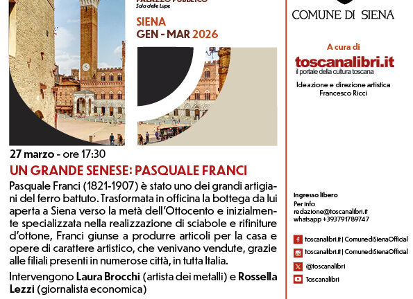 È dedicato a Pasquale Franci l’ultimo evento de I Venerdì di Siena