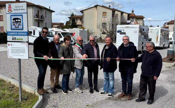 Torrita di Siena, inaugurata la nuova area camper in via Arno