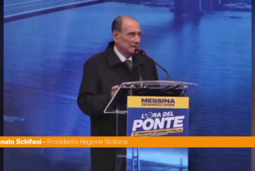Schifani "Il Ponte sullo Stretto s'ha da fare, ci crediamo e lo sosteniamo"