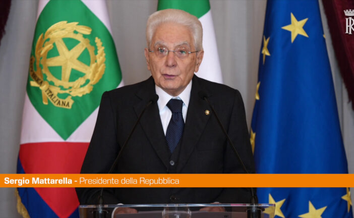 Mattarella "La legge del più forte semina lutti e distruzioni"
