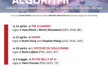 Il 14 aprile la prima proiezione del ciclo “Nel ventre degli algoritmi”