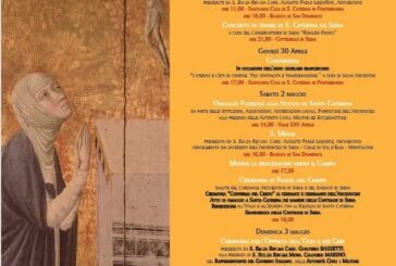 Dal 29 aprile le Celebrazioni in onore di Santa Caterina da Siena