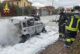 Sinalunga: in fiamme un’auto a metano e benzina