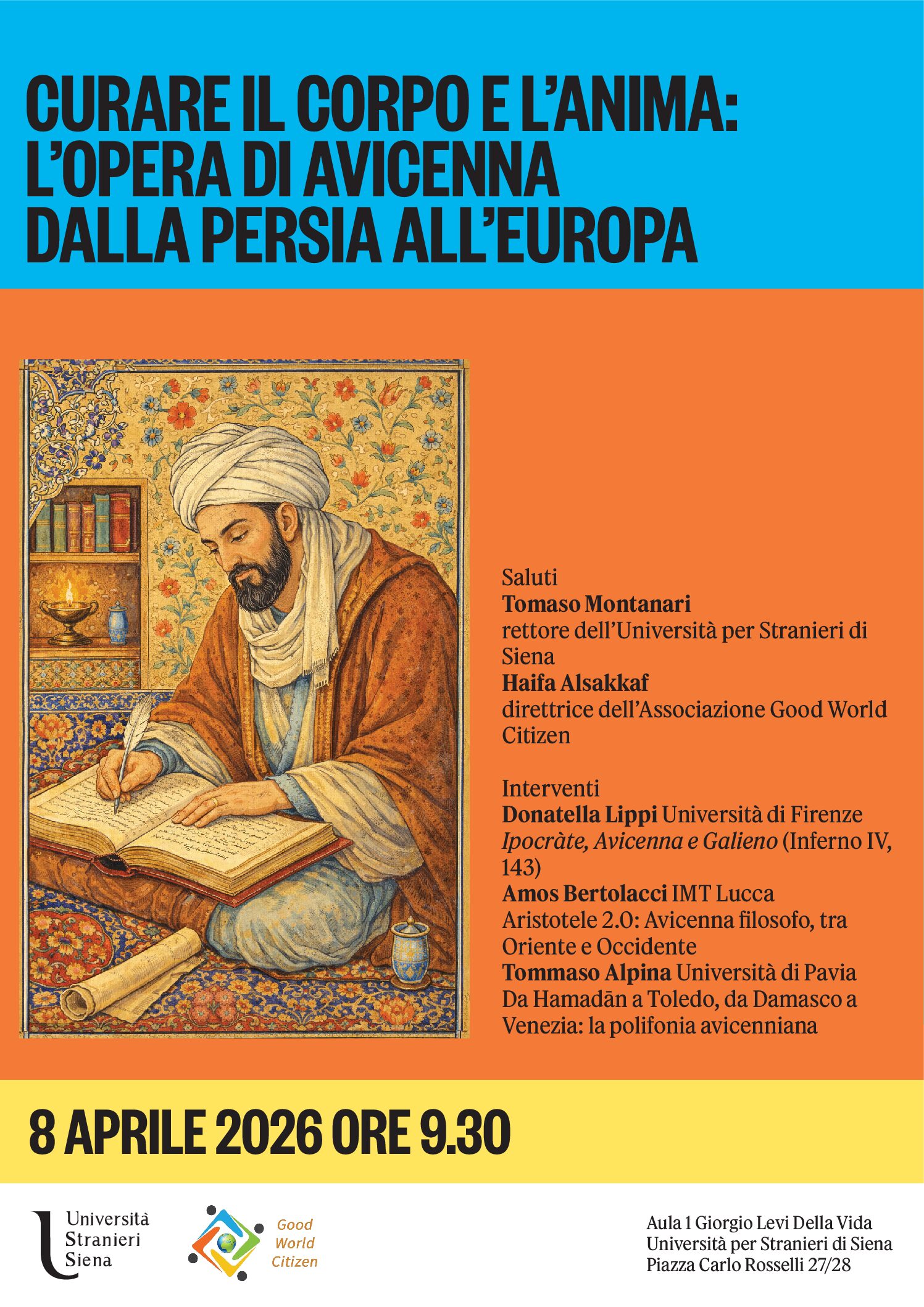 “Curare il corpo e l’anima. L’opera di Avicenna dalla Persia all’Europa”