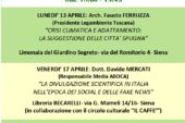“Lo sguardo verde”: ciclo di incontri promossi da Legambiente Siena