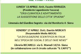 “Lo sguardo verde”: ciclo di incontri promossi da Legambiente Siena