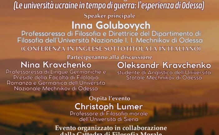 “Ukrainian Universities in Wartime”:  incontro con studiosi dell’Università di Odessa