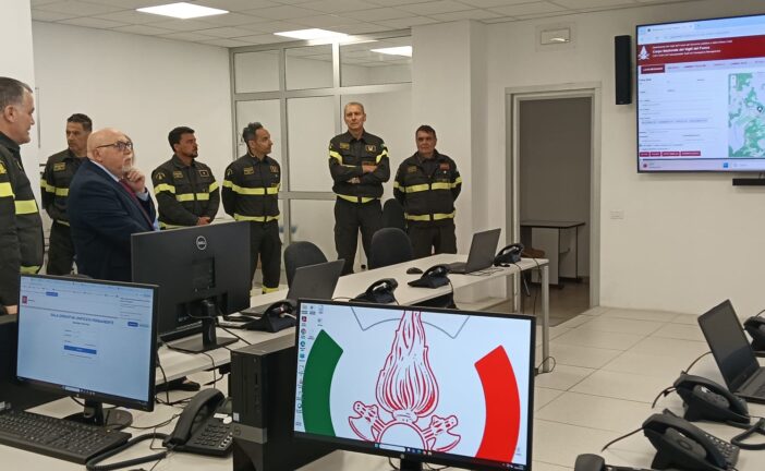 Il prefetto Romeo in visita al Comando Provinciale dei Vigili del Fuoco