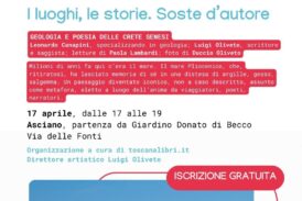 La rassegna “I luoghi, le storie. Soste d’autore” fa tappa ad Asciano