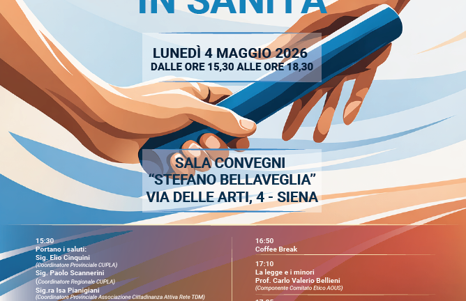 Cittadini e sanità: il potenziale della consapevolezza. Convegno a Siena