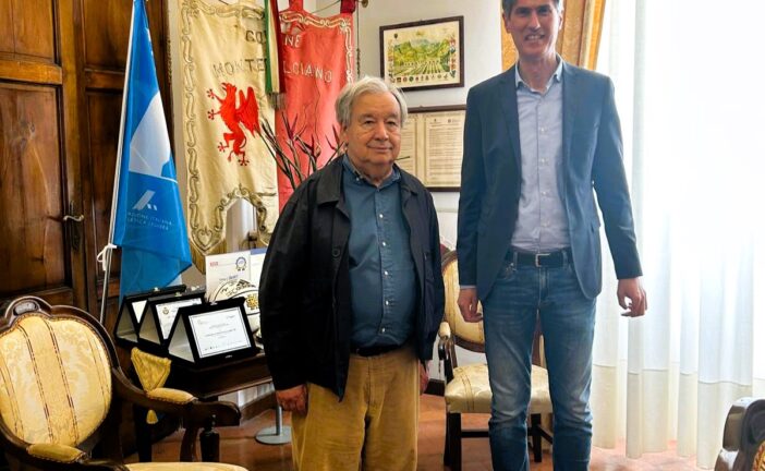 Montepulciano: visita a sorpresa del segretario generale dell’Onu Antonio Guterrres