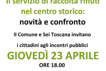 Raccolta rifiuti in centro a Poggibonsi: doppio incontro pubblico