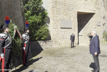 Tajani alle celebrazioni del 25 aprile alle Fosse Ardeatine