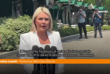 Leavitt "Inviati Witkoff e Kushner in Pakistan per colloqui con l’Iran"