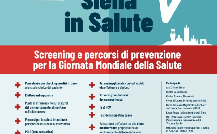 “Siena in Salute”: screening gratuiti nella Giornata Mondiale della Salute