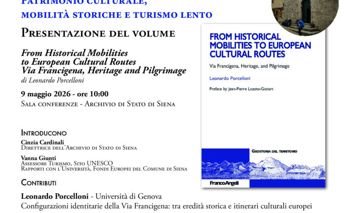 All’Archivio di Stato il libro “From Historical Mobilities to European Routes Via Francigena, Heritage and Pilgrimage”