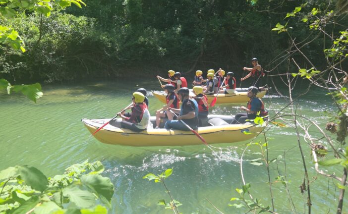 Soft rafting sul Merse con Cb6 per la Settimana della bonifica