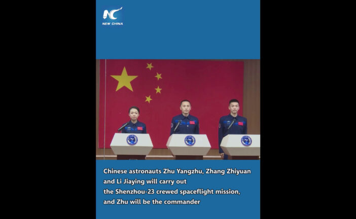 Cina, presentato l'equipaggio della missione Shenzhou-23