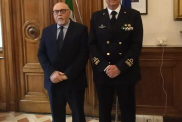 L’Ammiraglio Giovanni Canu in visita al Prefetto di Siena Romeo