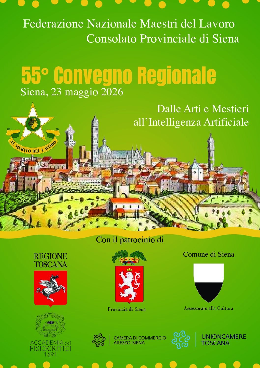 I Maestri del lavoro toscani si incontrano a Siena