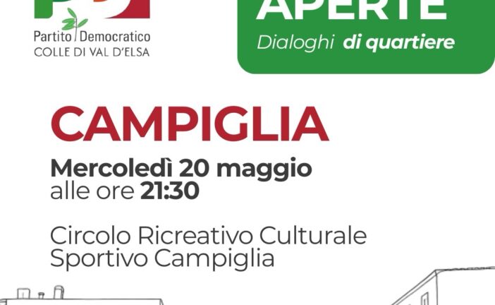 Dialoghi di quartiere a Campiglia. L’appuntamento è per mercoledì